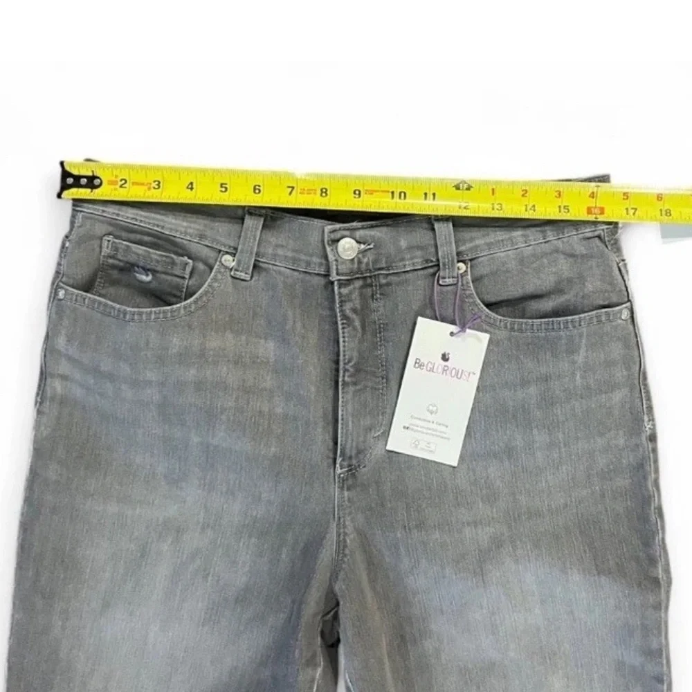 Gloria Vanderbilt Straight tapered-Leg Jeans Gray Wash Amanda Slimming size 12 - Picture 3 of 9